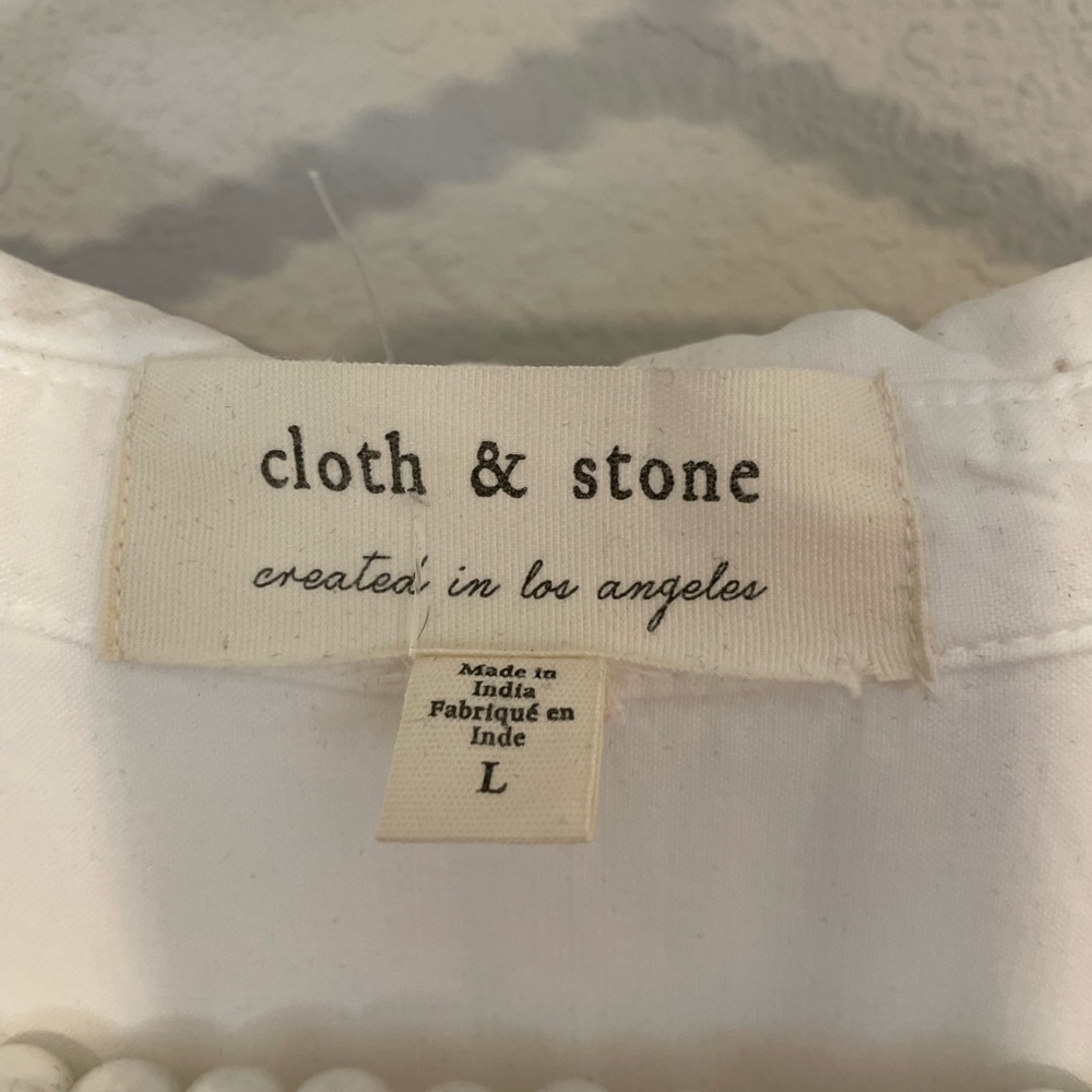 Cloth & Stone White Blouse - Picture 2 of 8